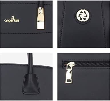 Angel Kiss Women Handbags and Purses Top Handle Satchel Purses, Brown