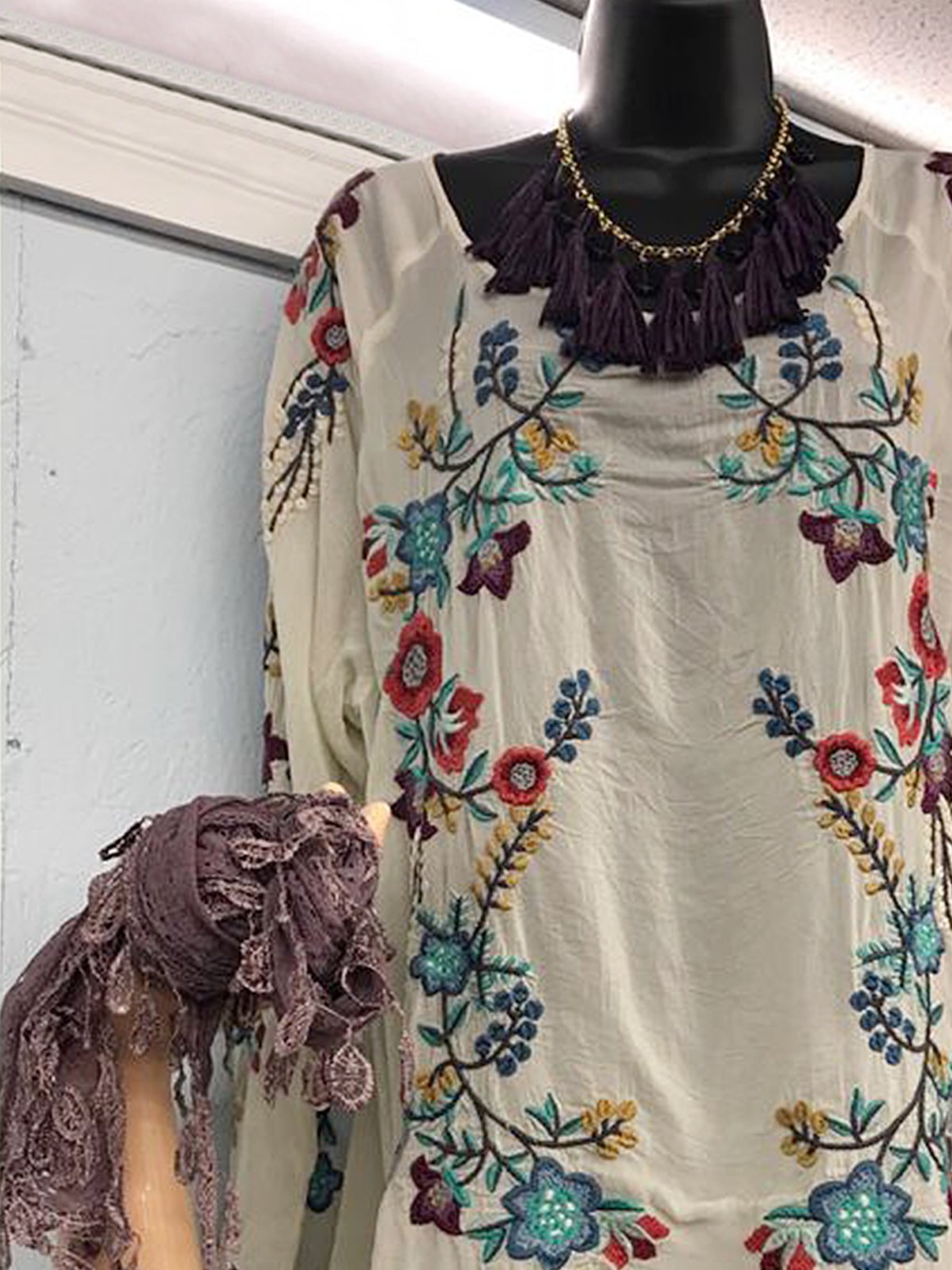 Long Sleeve Casual Printed Crew Neck Shirts & Tops