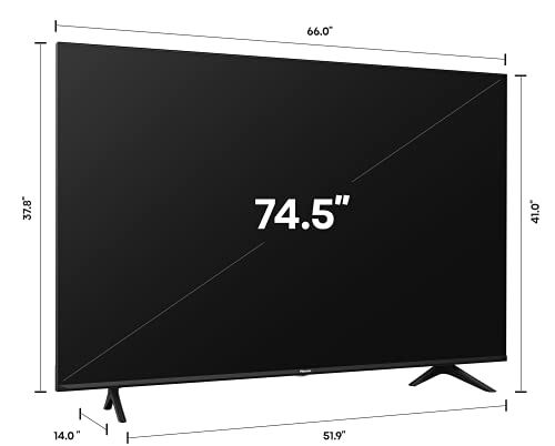 ULED 4K Premium 75-Inch Android Smart TV with Alexa Compatibility (2021 Model)