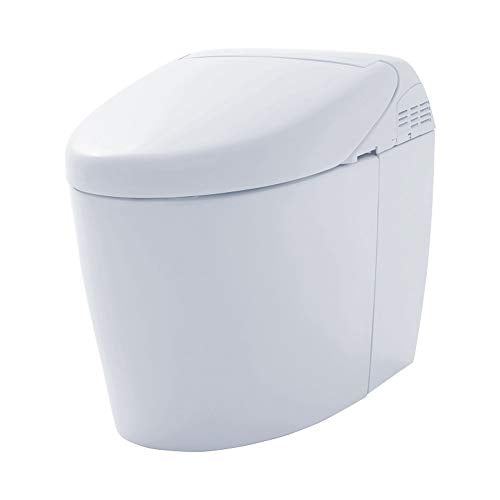 Toilet with Intergeated Bidet Seat and EWATER White-MS988CUMFG