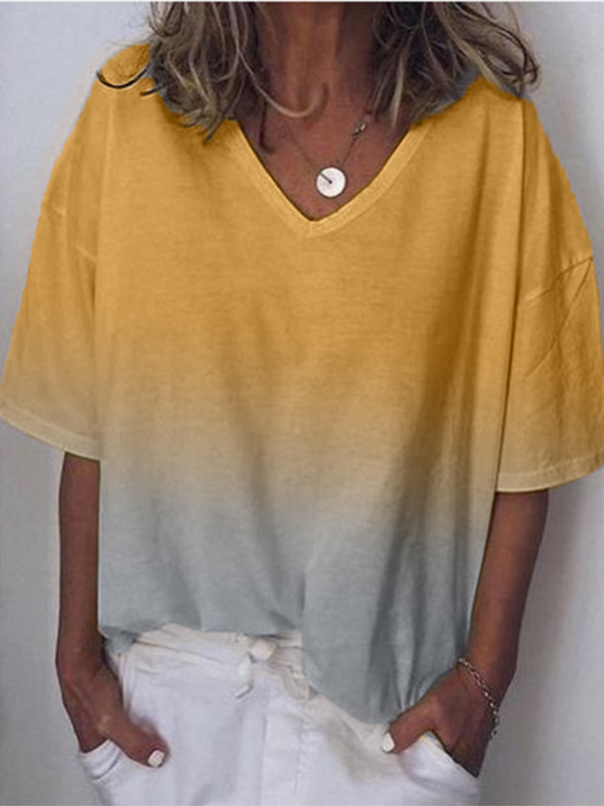 Short Sleeve Cotton-Blend Printed Casual Shirts & Tops