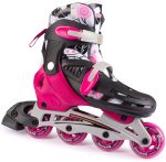 New Bounce Inline Skates for Kids – Adjustable 4 Wheel Blades, Large (6-9 US)