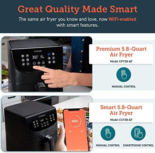 Smart Wi-Fi Air Fryer(100 Recipes), 13 Cooking Functions