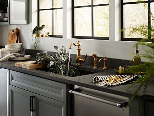 Traditional Deck Mounted Kitchen Soap Dispenser with Above the Sink