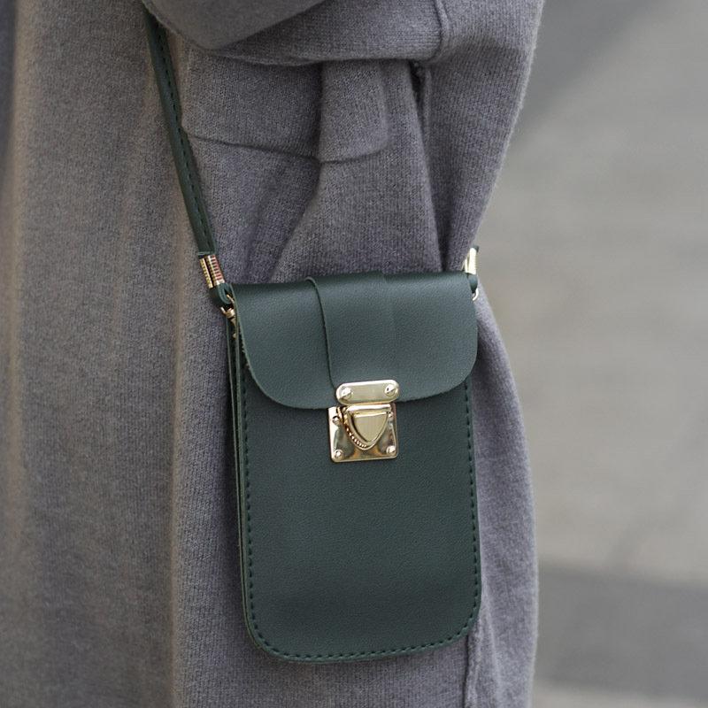 Vintage Pure Color 5.5inch Phone Bag Purse Crossbody Bags