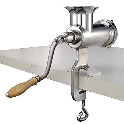 Heavy Duty Manual Meat Grinder #10 Clamp-on Hand Grinder