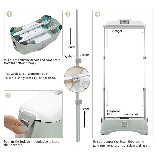 Clothes Dryer with PTC Drying & Intelligent Timer, 110V 600W Foldable Dryer