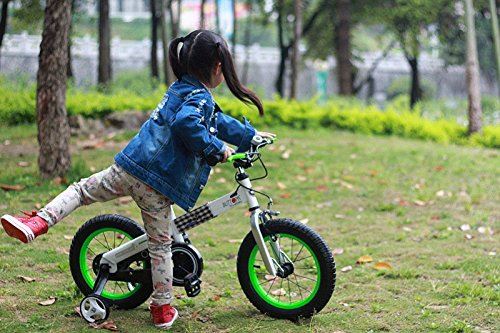 Boys Girls Kids Bike 16 Inch Buttons Bicycles with Training Wheels Kickstand