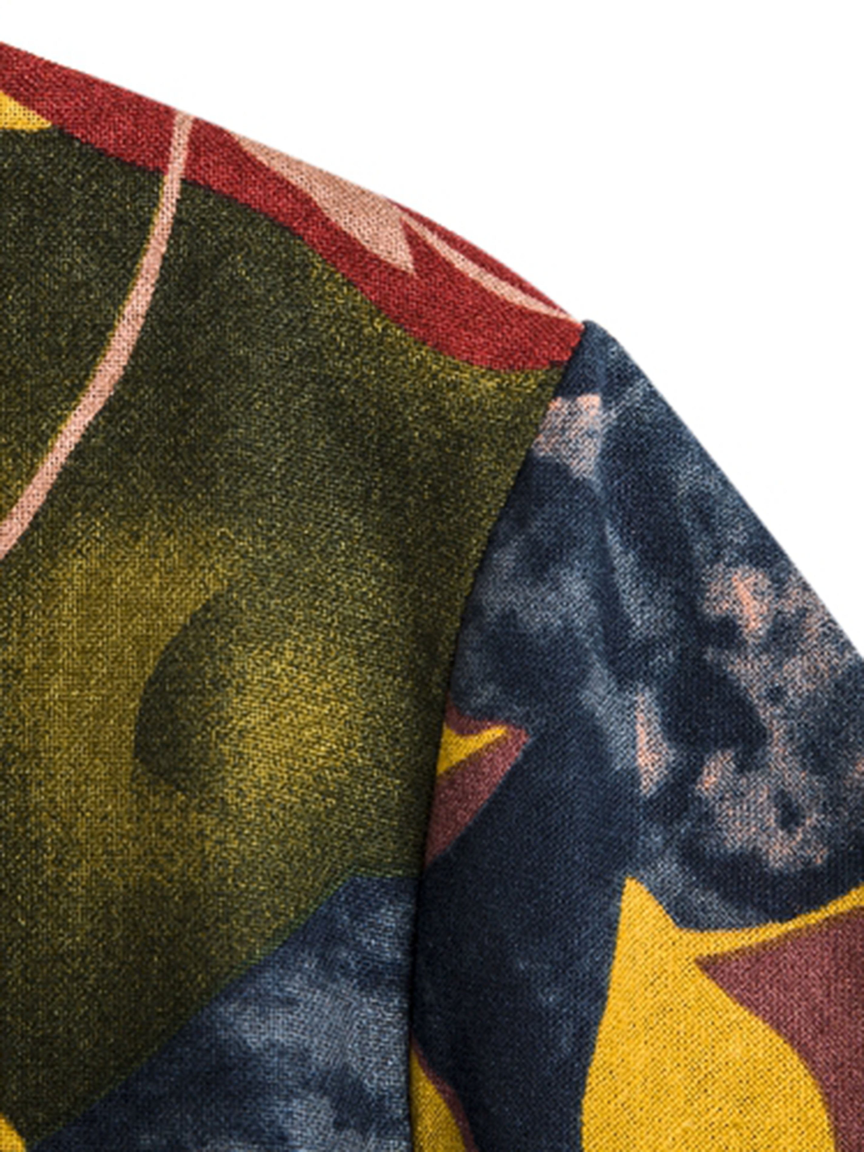 Men's Leaf Graphic Front Pocket Shirt