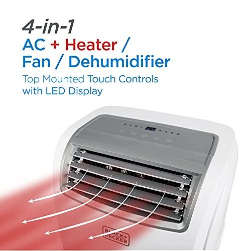 Air Conditioner with Heat, 8,000 BTU SACC/CEC (12,500 BTU ASHRAE/350 Sq.Ft