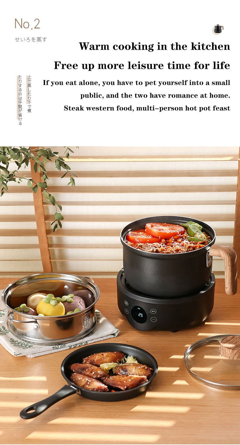 Electric Multicooker Hot Pot Skillet Fry Pan Steamer 110v220v Multifunction Cooking Appliance