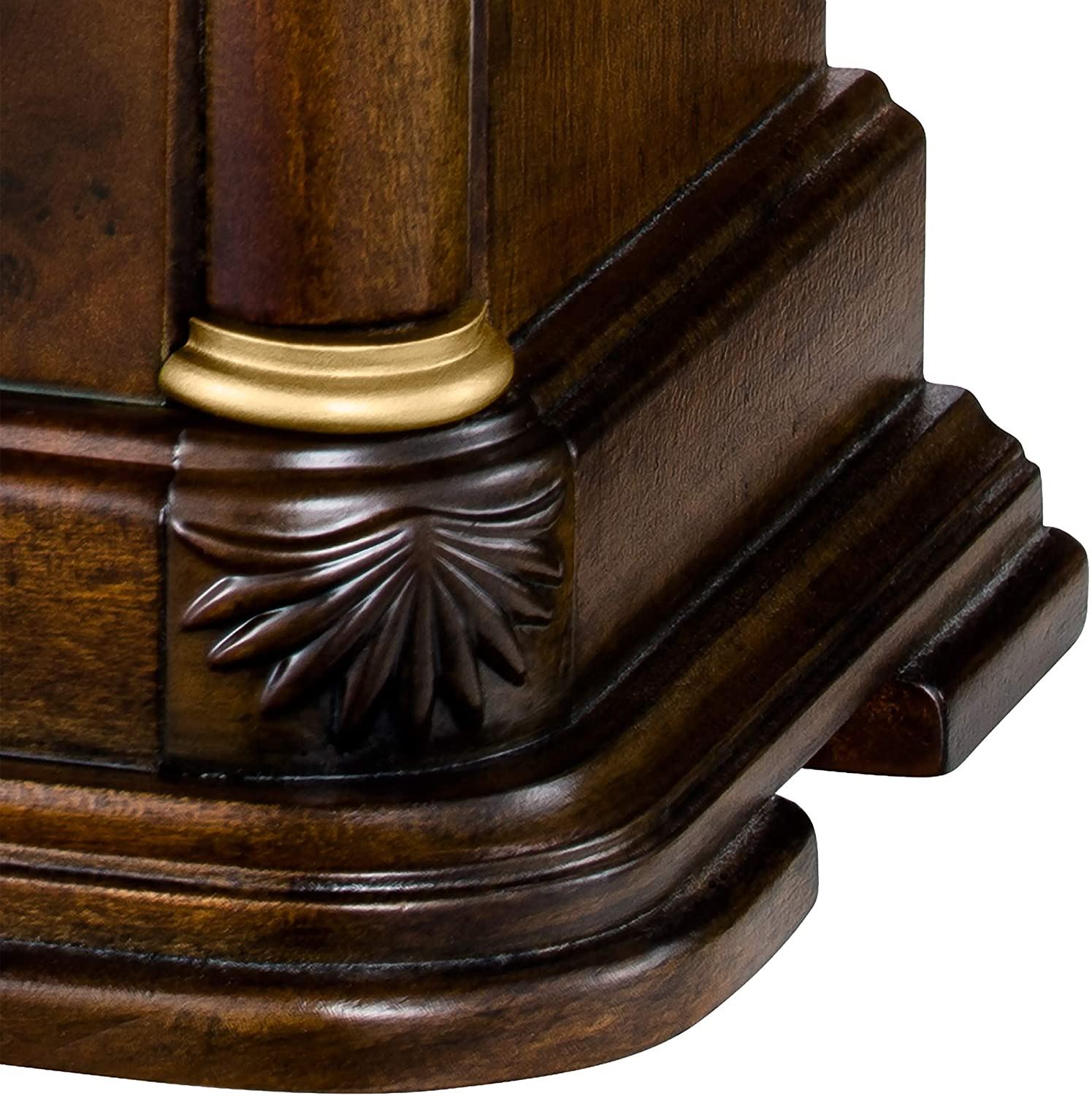 B1860 Vanderbilt Mantel Clock/Warm Walnut