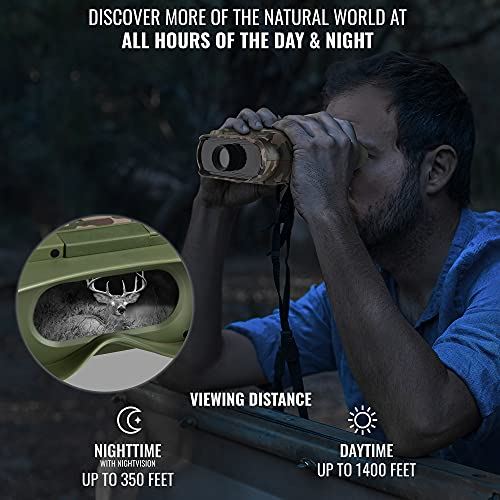 Hike Crew Camouflage Digital Night Vision Binoculars, Capture HD Photos & Videos