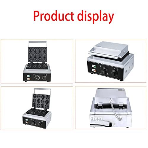 12 Holes Donut Maker Machine 1550W 220V Electric Doughnut Maker