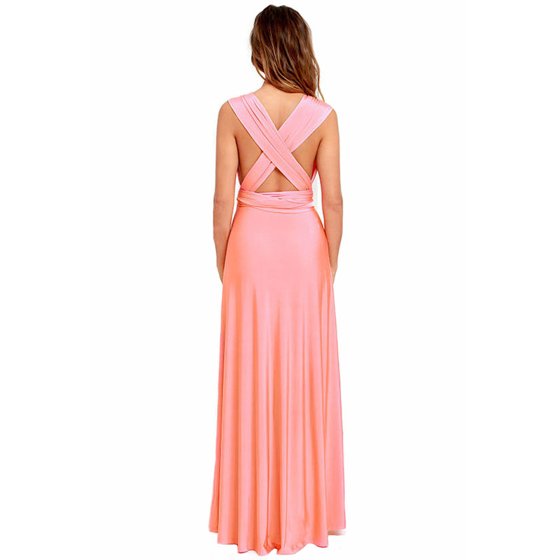 Sexy Women Boho Maxi Club Dress Red Bandage Long Dress Party Multiway Bridesmaids Convertible Infinity Robe Longue Femme 2019
