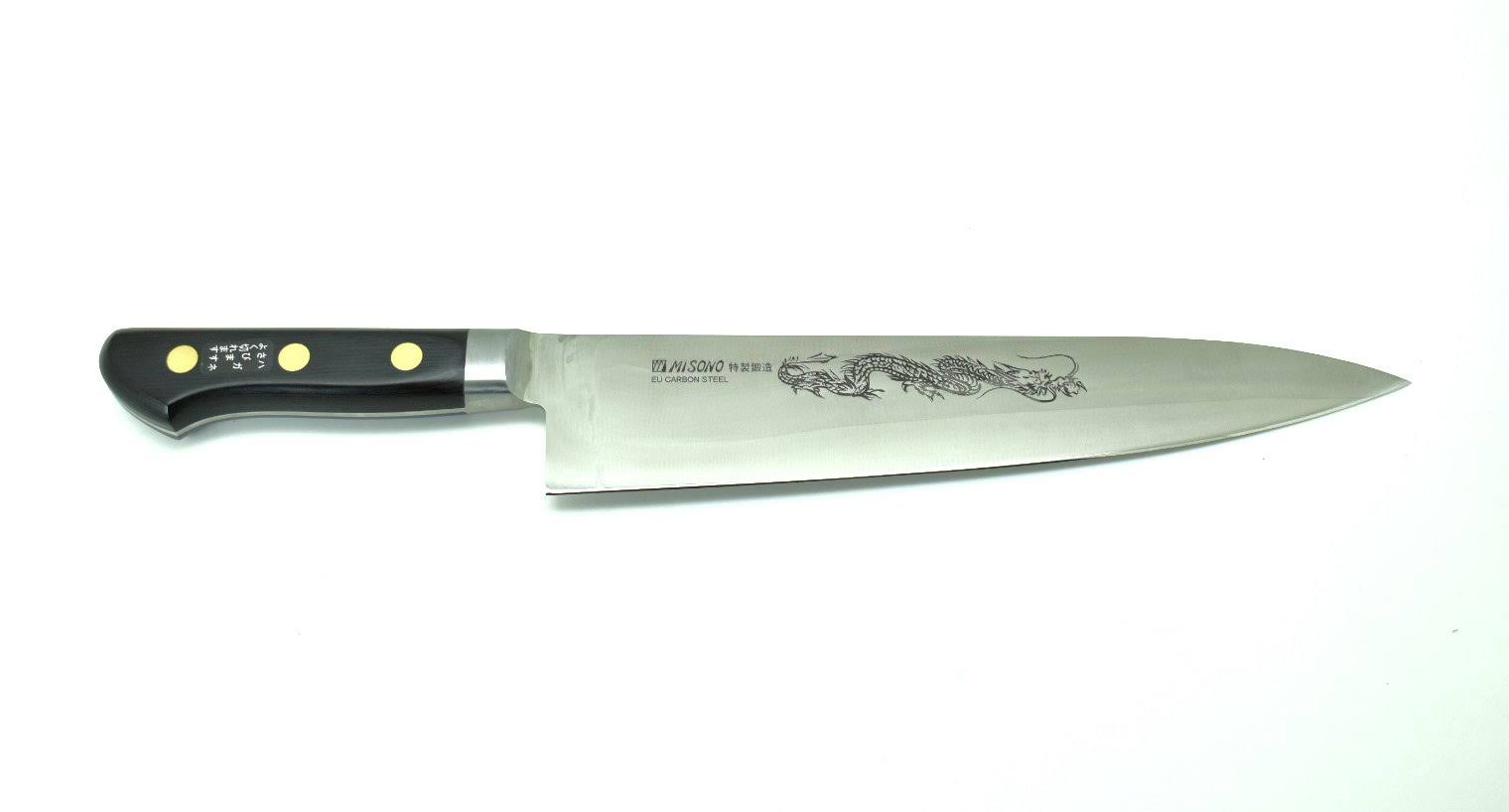Misono Professional EU Sweden Steel, Gyuto, w/Dragon Engraving 360 mm