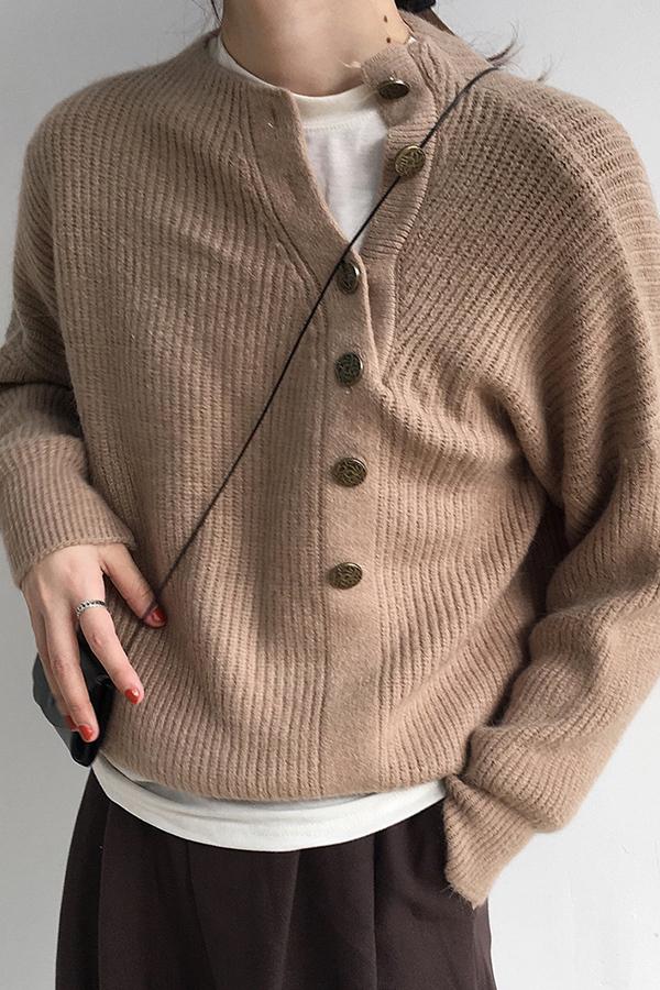 Fashion Solid Color Irregular Crocheted Sweater