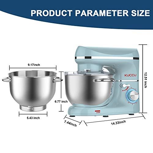 Kitchen Electric Mixer with Stainless Steel Bowl, Dough Hook, Whisk, Beater