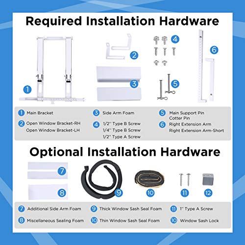 8,000BTU Window Air Conditioner w/5% Energy Saving, Smart Control, Alexa&Remote
