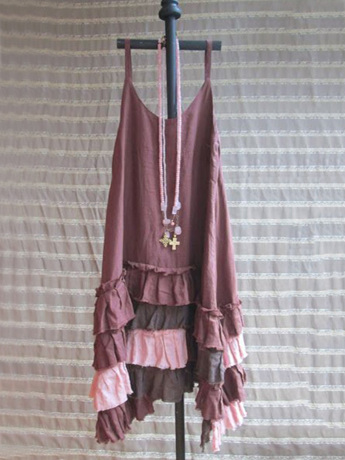 Casual Sleeveless Round Neck Plus Size Dress