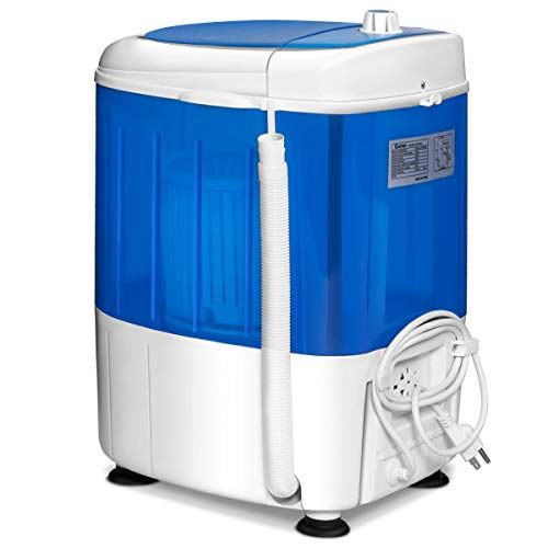 Washing Machine with Spin Dryer, Washing Capacity 5.5lbs, Electric Compact Laundry
