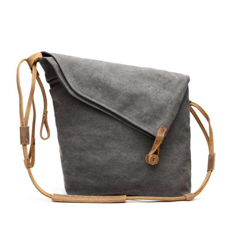 Simple Literature Worn Shoulder Convas Bag