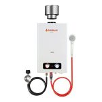 Tankless Water Heater, Camplux 2.64 GPM Outdoor Propane Gas Water Heater