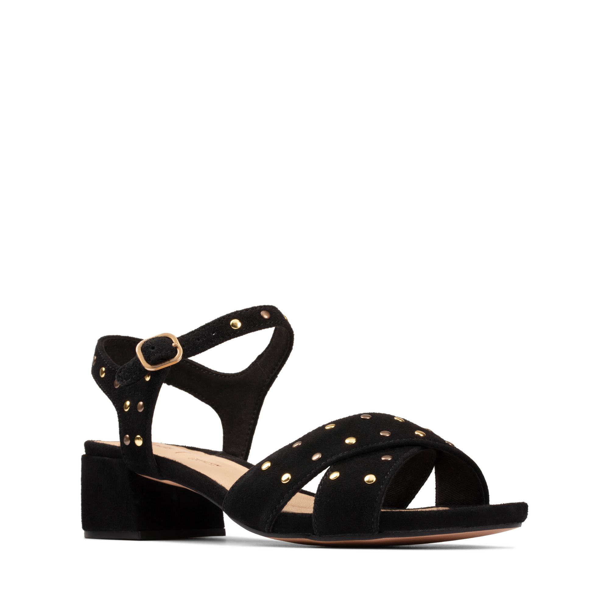 Women Sandals Sheer 35 Strap Black Sde