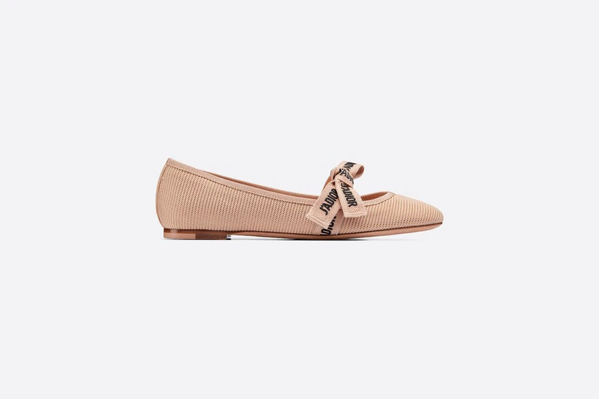 Miss J'Adior Ballerina Flat Nude Technical Fabric