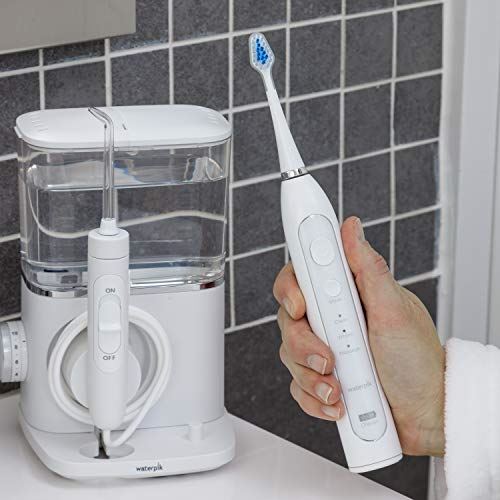 Sonic Electric Toothbrush with Water Flosser, White