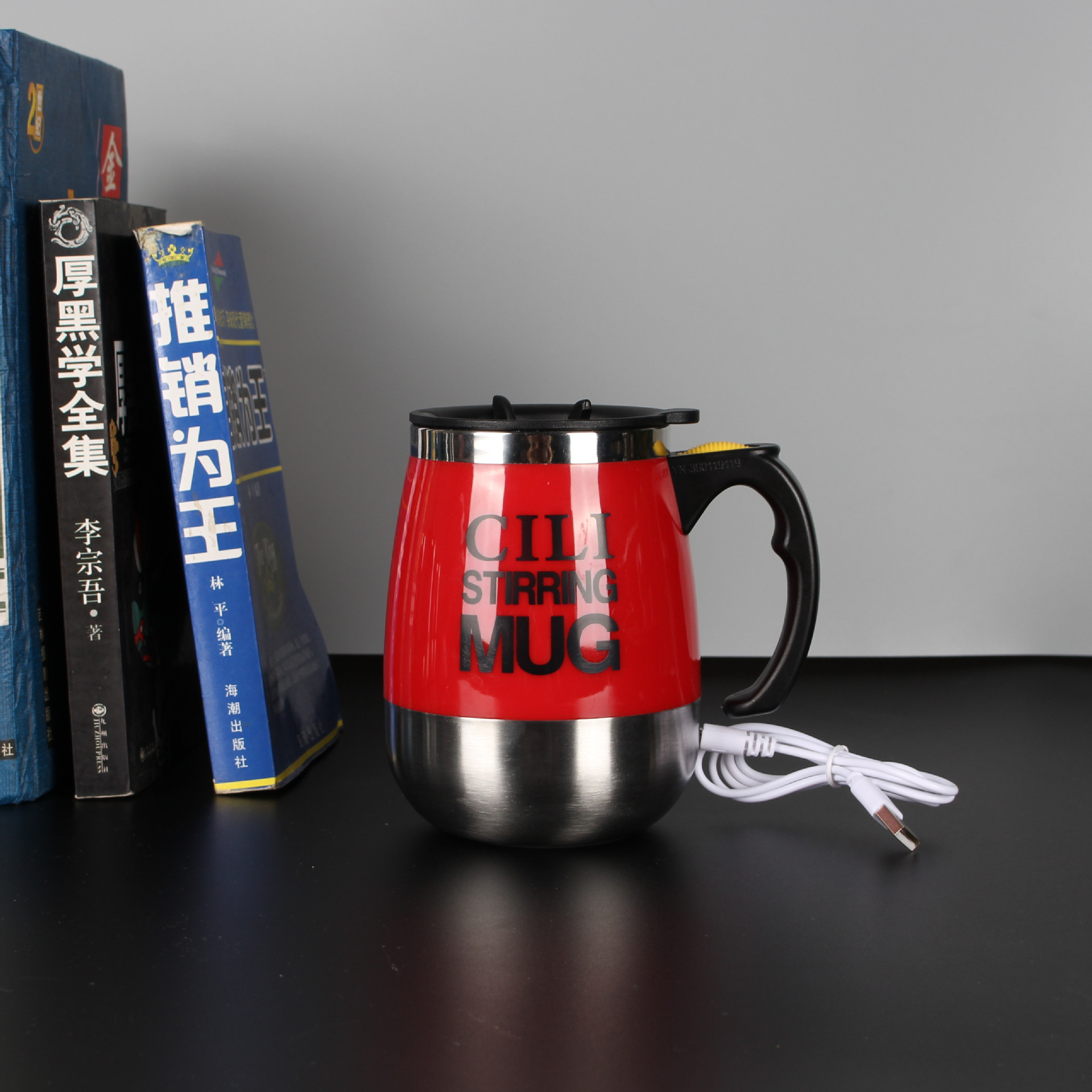 厂家直销USB接口充电带灯磁化搅拌杯咖啡杯情侣咖啡奶茶杯可印刷