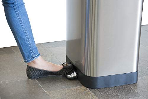 Large Metal Kitchen Garbage Bin with Soft Close Lid