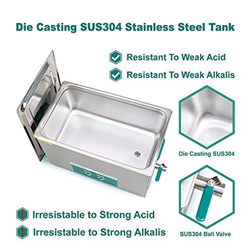 Cleaner,Sonic Cleaner,Ultrasound Cavitation Machine with Digital Timer and Heater