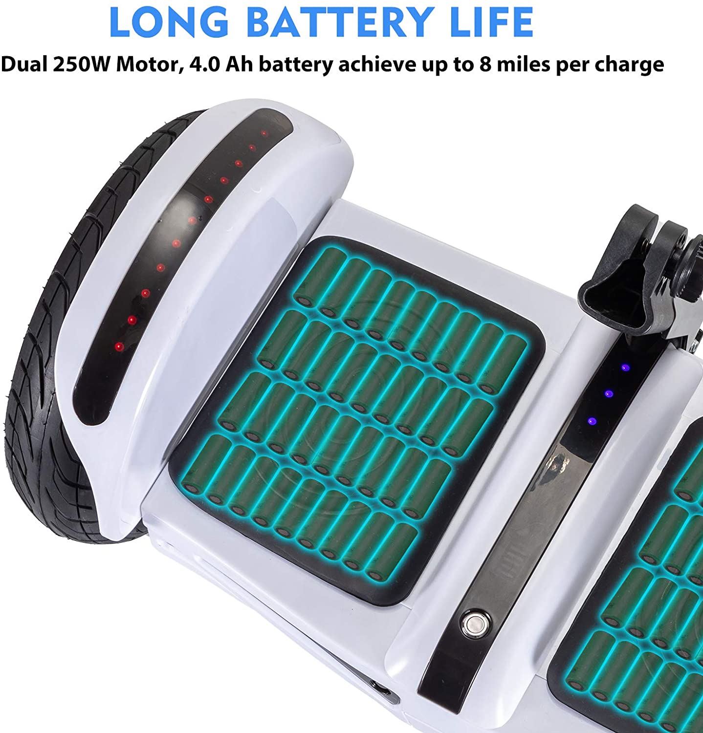 Bluetooth App Management 10��� Tires Smart Self-Balancing Electric Scooter