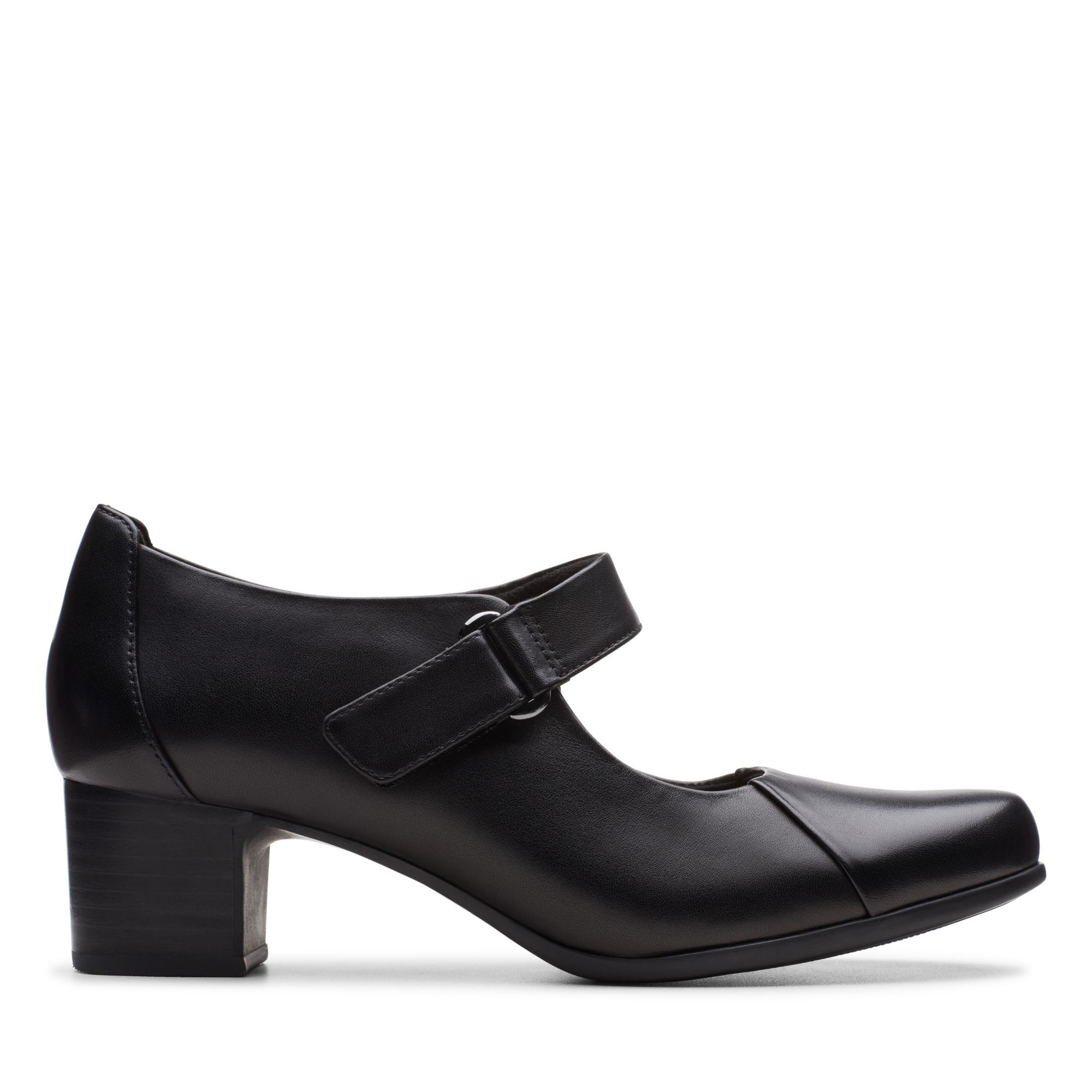 Women  Un Damson Vibe Black Leather
