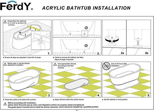 Shaped Freestanding Soaking Bathtub, cUPC Certified, Glossy White Freestanding