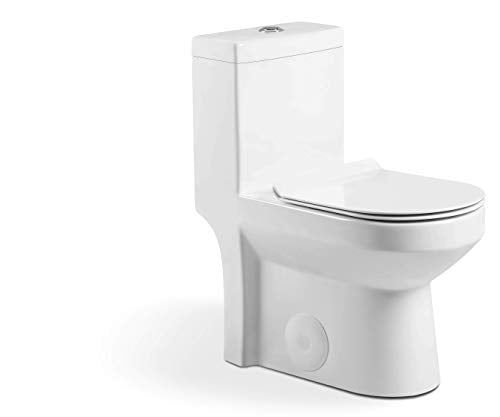 Dual-Flush Round One-Piece Toilet 12��� Rough in (Seat Included)