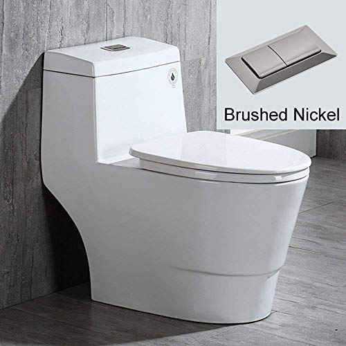 T-0001-B/N Toilet, with Brushed Nickel Button