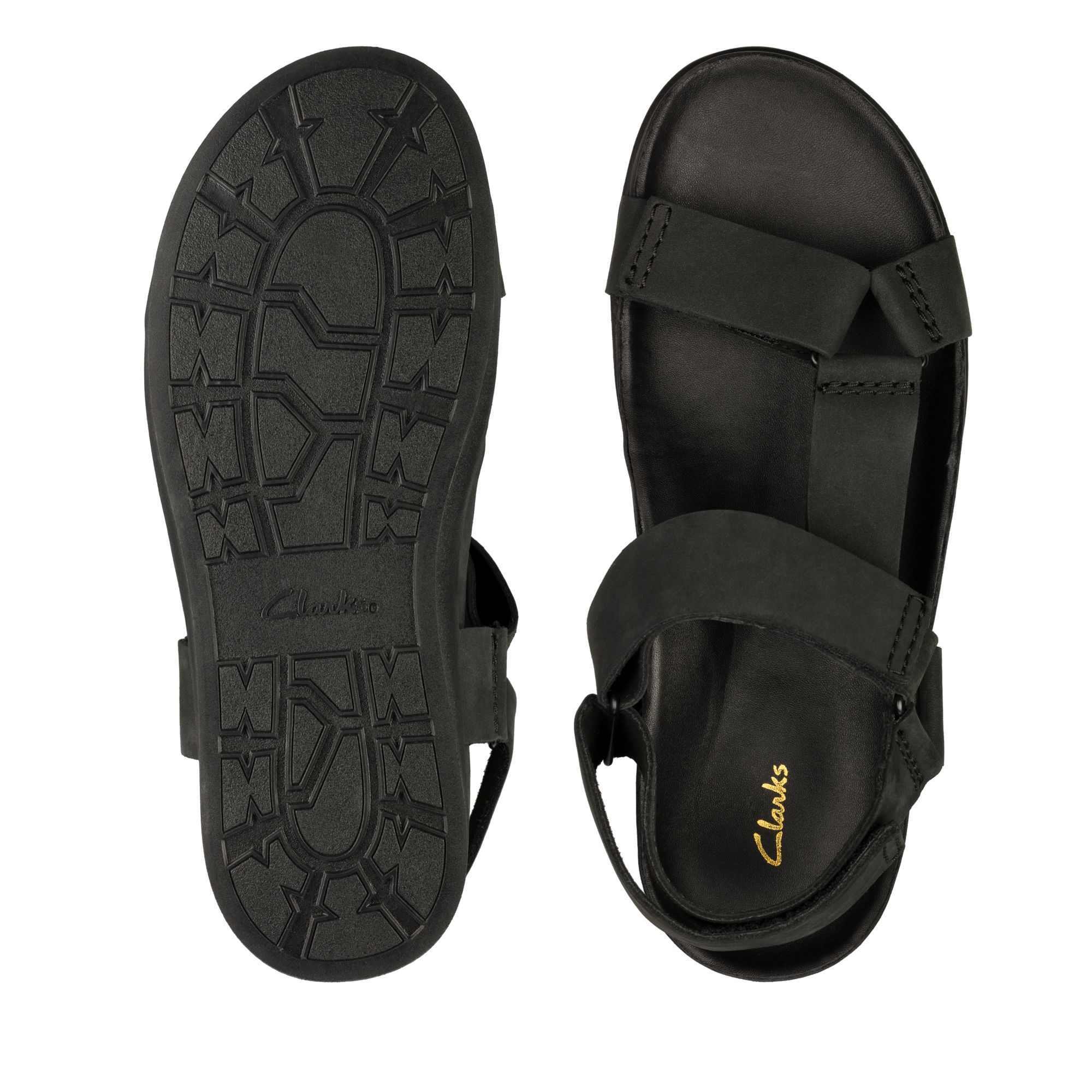 Men Sandals Sunder Range Black Nubuck