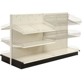 GoVets | Lozier CORPORATION Lozier - Gondola Shelving, 36x22W x 35x22D x 54x22H Double Side - Aisle Add-On