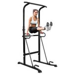 ONETWOFIT Multi-Function Power Tower,Adjustable Height Pull up Station Home Workout Bar Pull up, Bar Push Up.