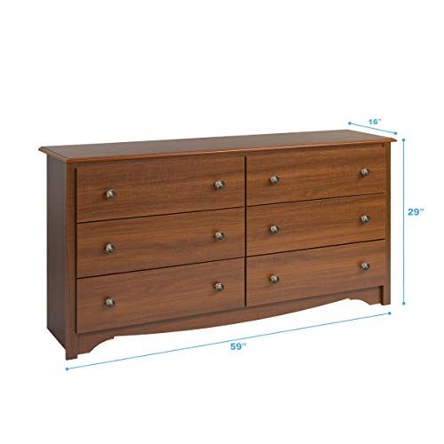 Prepac Monterey Dresser with 6 Drawer