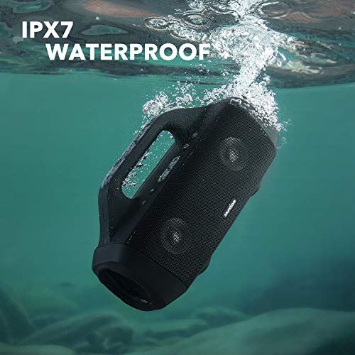 IPX7 Waterproof, 24H Playtime Wireless Bluetooth Speaker with Titanium Drivers