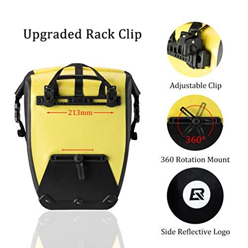 Waterproof 27L Large Capacity Bike Bag Rear Rack Bicycle Pannier Bag