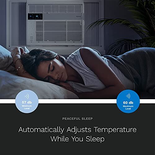 12,000 BTU Window Air Conditioner with Smart Control, Remote Control & 24 hr Timer