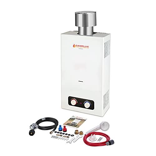 Propane Water Heater, Camplux Tankless Gas Water Heater, 2.64 GPM Instant Water Heater
