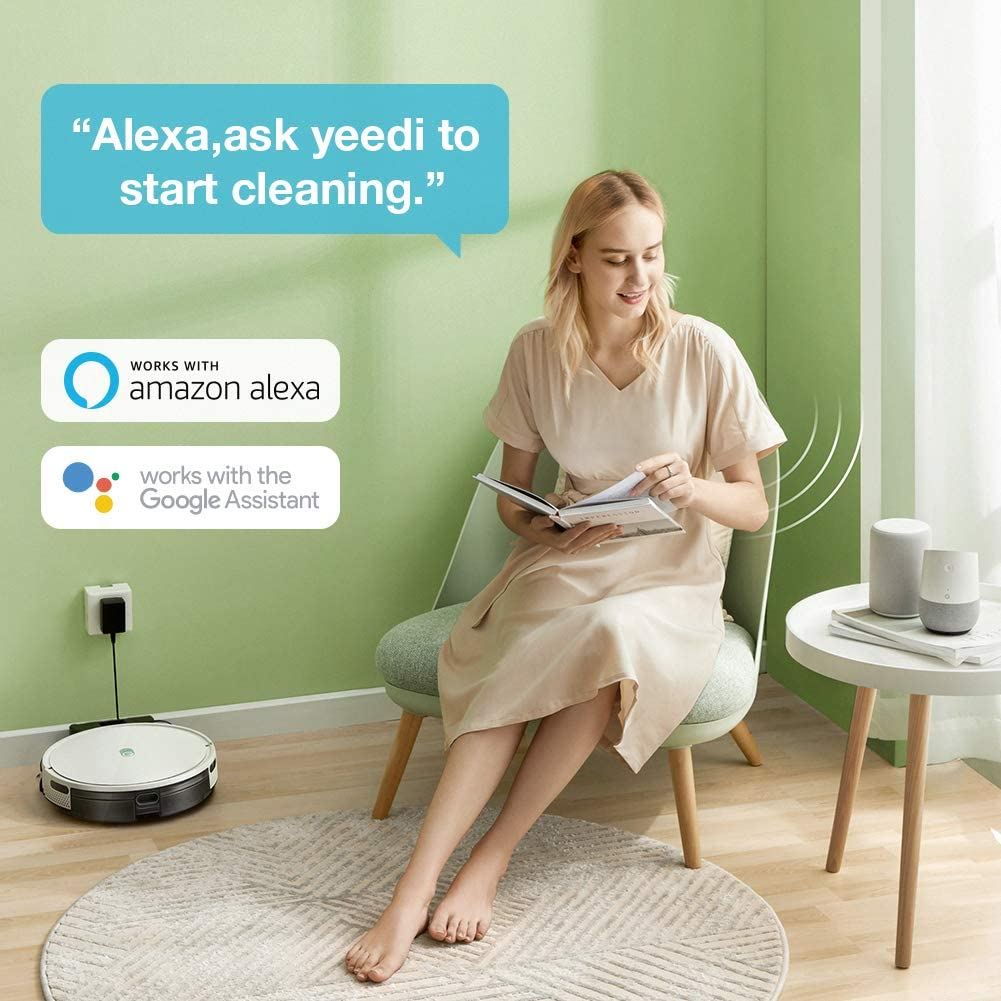 2000Pa Wi-Fi Robotic Vacuum Cleaner/White