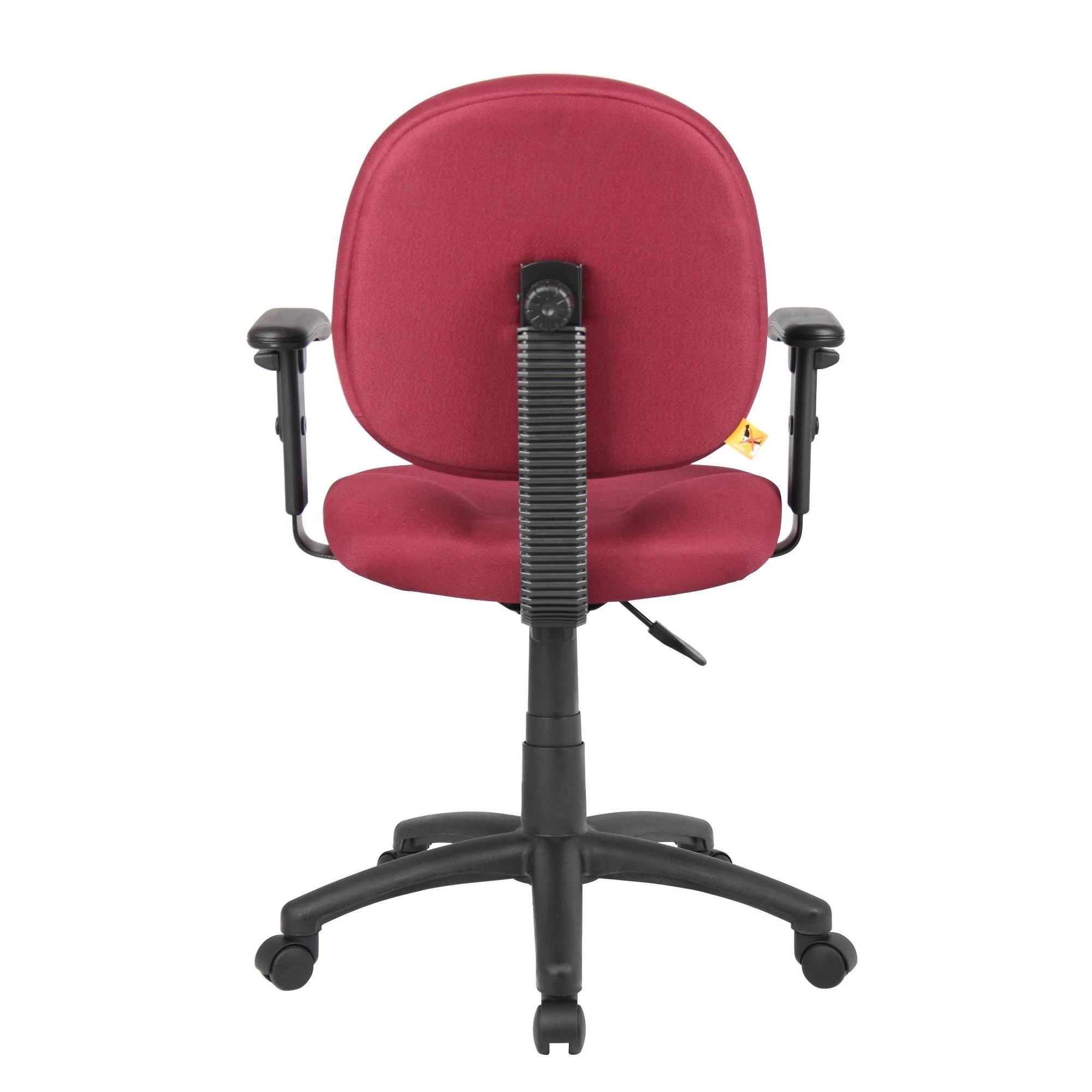 Boss B9091-BY Diamond Task Chair with Adjustable Arms, Burgundy