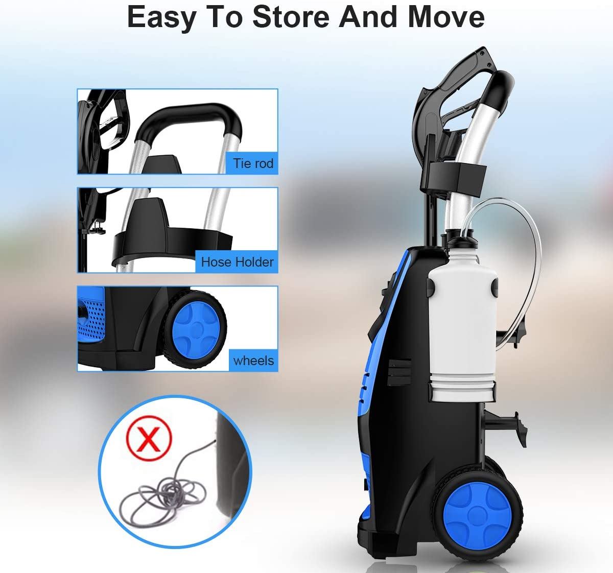 Suyncll High Power Washer Electric Pressure Washer