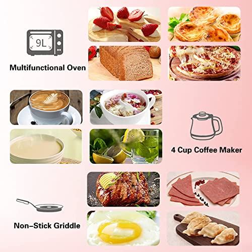 3 in 1 Breakfast Station Multifunctional Toaster Oven Station Coffee Maker